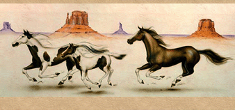 horses mural