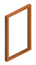 oak single pane